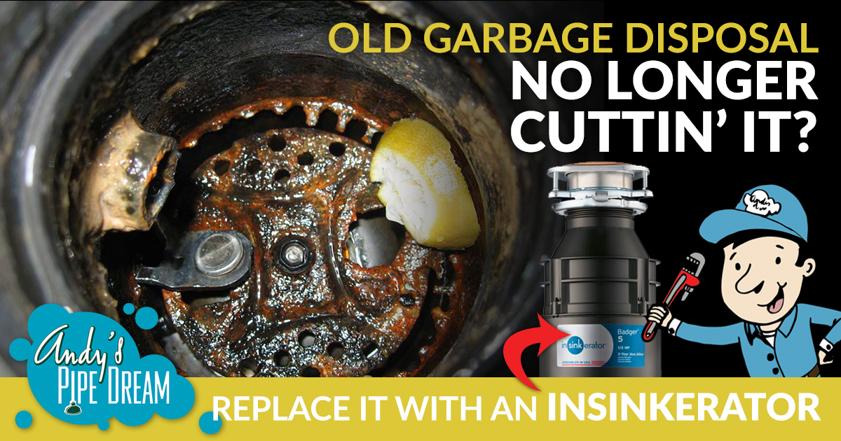 Is Your Old Garbage Disposal Just Not Cutting it Anymore? Install a NEW InSinkErator Garbage Disposal